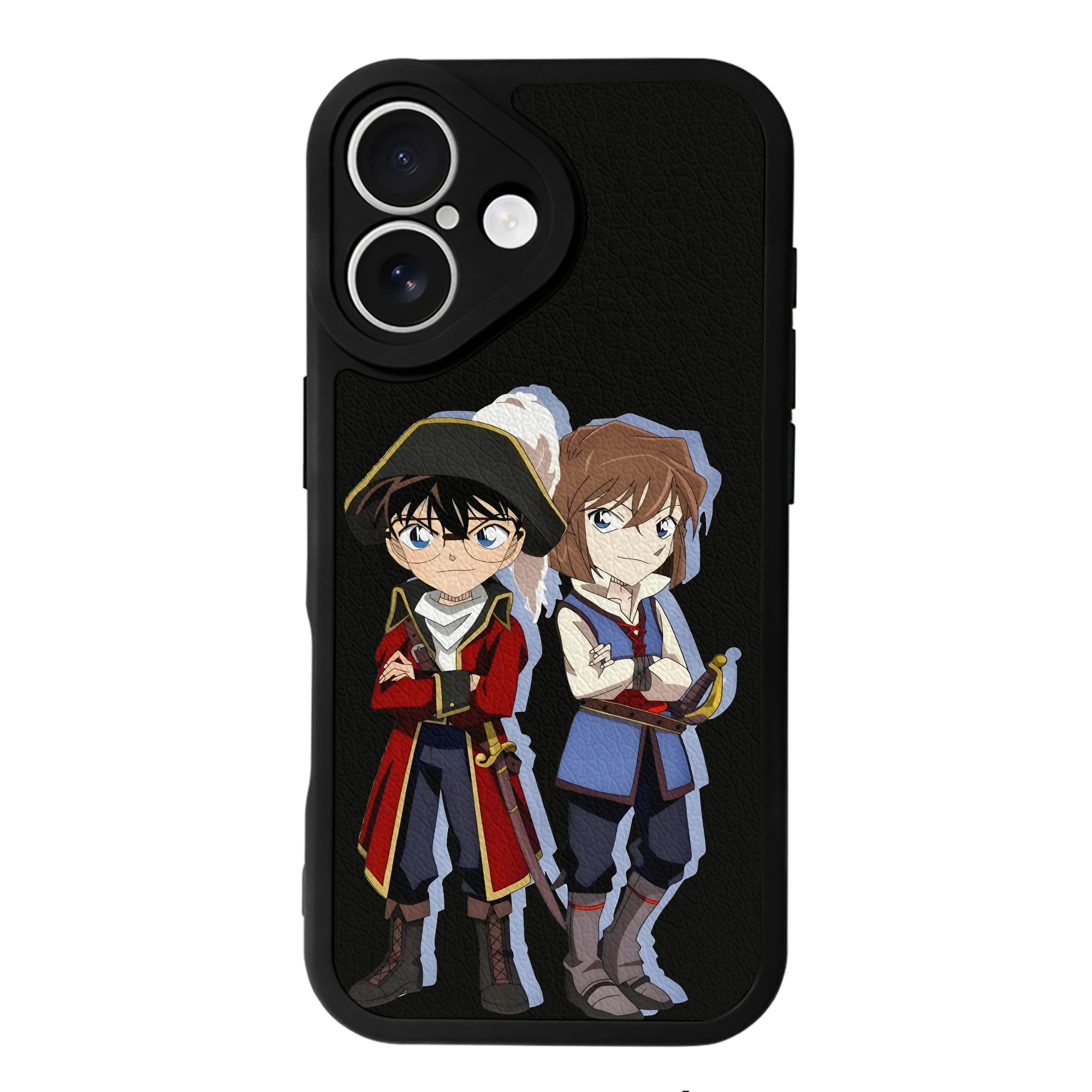 （画像用） 名探偵コナン 灰原 哀 はいばら あい Detective Conan Anita Hailey、Vi Graythorn Haibara Ai 【iPhone 16シリーズ対応】シリコンスマホケース（レザー調） 材質：シリコン